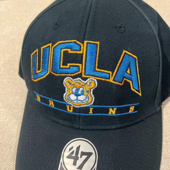 '47 MVP Brand Unisex Navy Blue UCLA Bruins Vin Adjustable Baseball Hat Cap - Picture 2 of 5